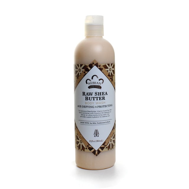 NUBIAN HERITAGE: RAW SHEA BUTTER BODY WASH - 13 OZ. (0.94LBS) image 0